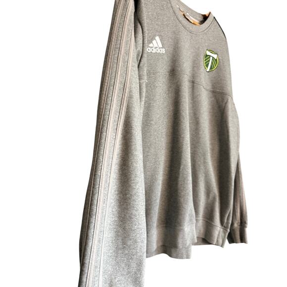 Adidas MLS Portland Timbers Gray Crewneck Sweatshirt Men’s 2XL - Picture 4 of 10